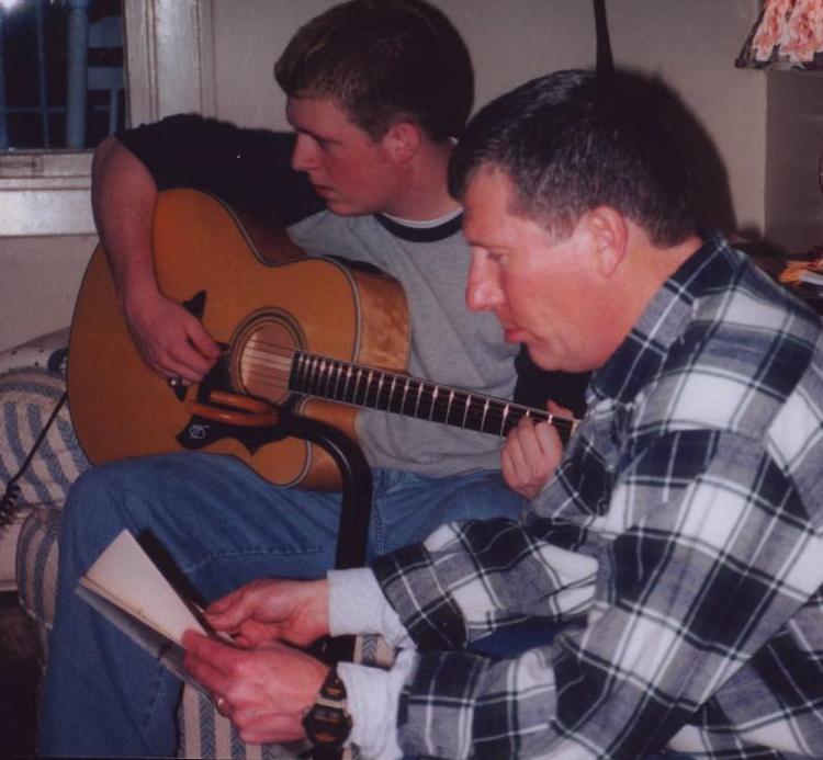 This pic is of my uncle Glenn and I singing Christmas songs in 2002.